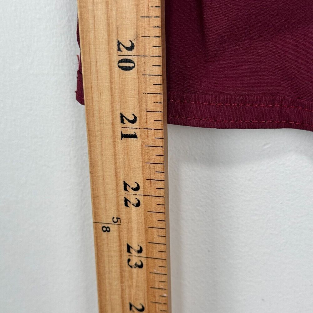Eddie Bauer Cropped Traveler Pants Women Size 6 Maroon Pink Wicking Stretch - Picture 8 of 10